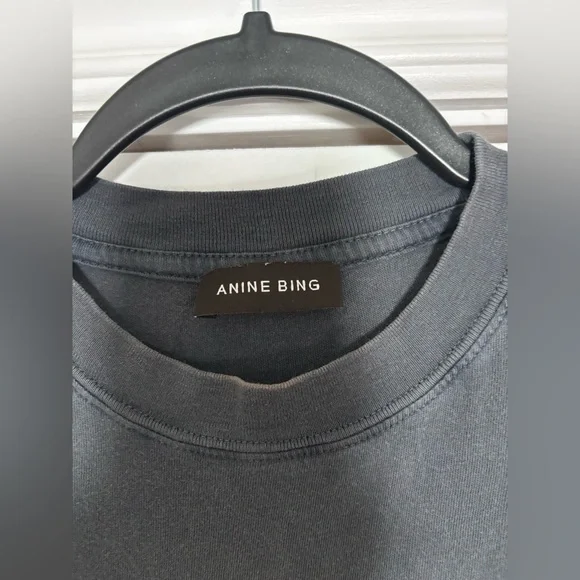 Anine Bing Kent Spirit Cotton T-Shirt in XS very oversized - Picture 5 of 7
